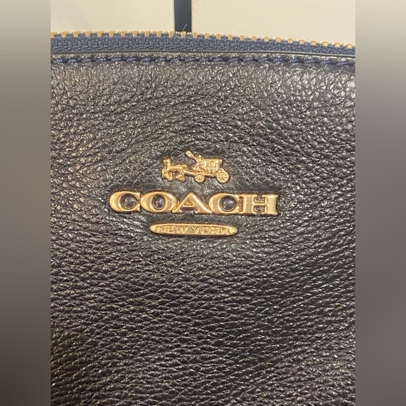 Coach Navy Satchel/Crossbody - Picture 6 of 10